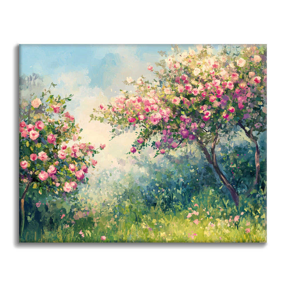 春の桜 - 数字で塗り絵