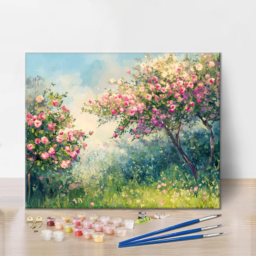 春の桜 - 数字で塗り絵