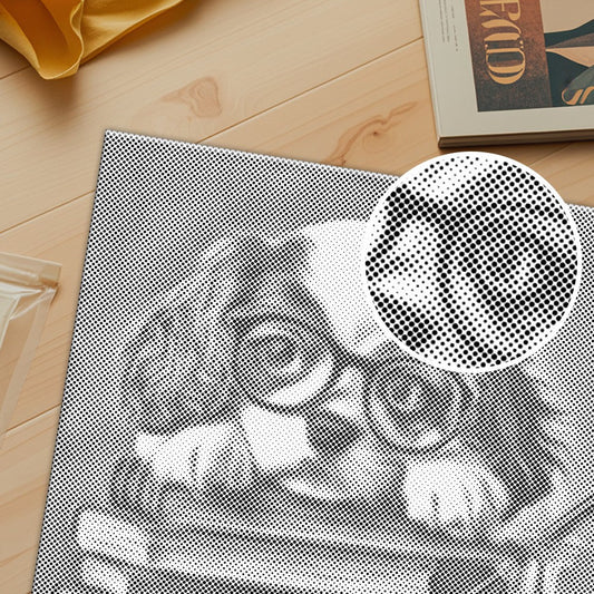 読書好きの子犬のチャーム - 点描画キット