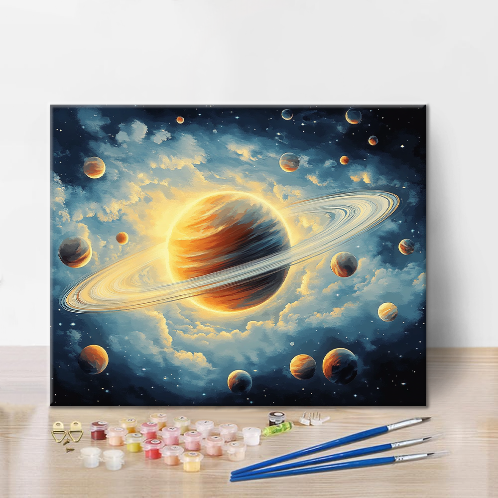 惑星 - 数字で塗り絵