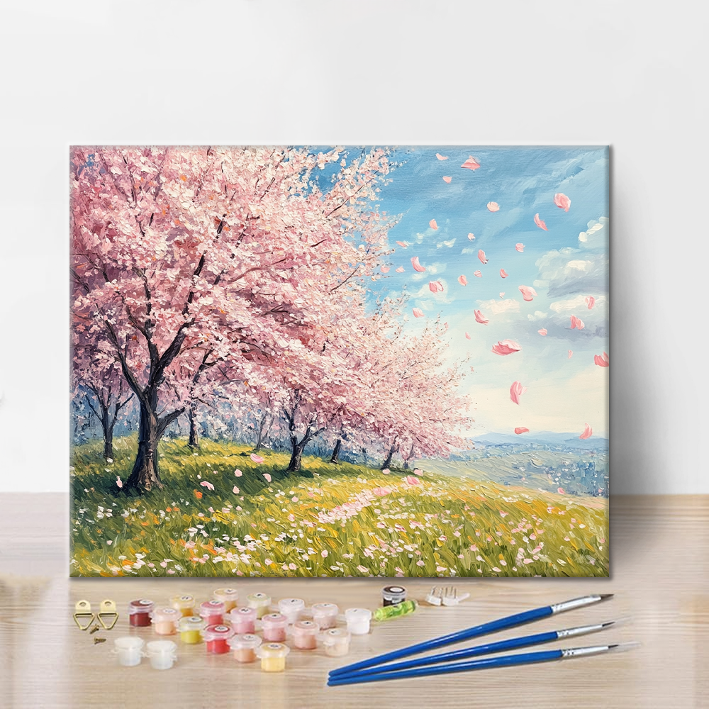 桜畑 - 数字で塗り絵