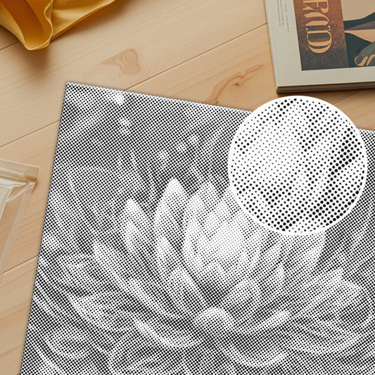 神秘的な蓮の花 - 点描画キット