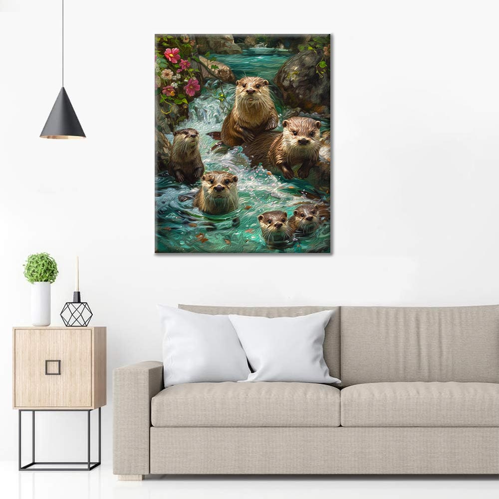 カワウソ - 数字で塗り絵