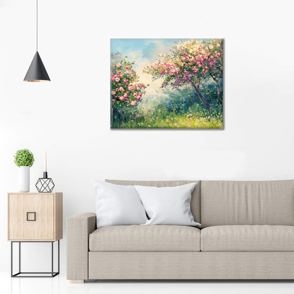春の桜 - 数字で塗り絵
