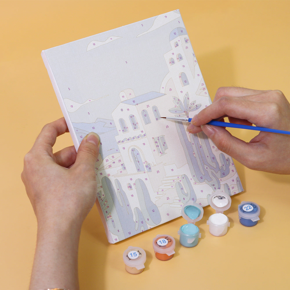 有名な建物 - 数字塗り絵ミニアート