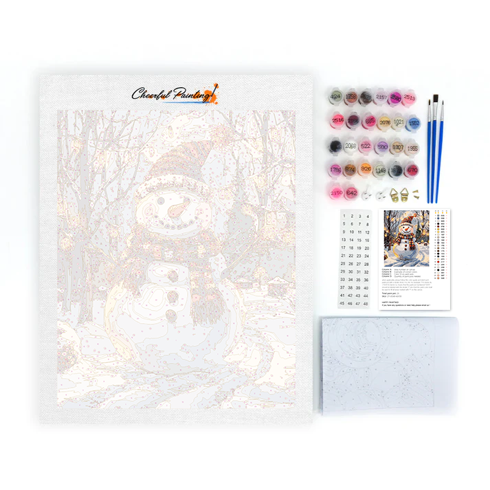 数字で描くお祭りの雪だるま