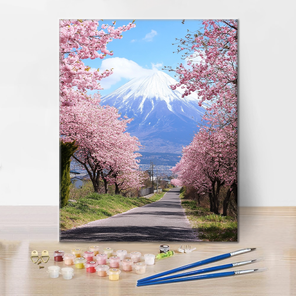 花びらの山 - 数字で塗り絵