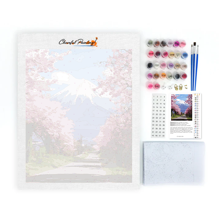 花びらの山 - 数字で塗り絵