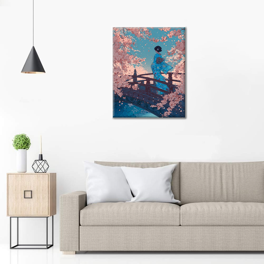 桜橋 - 数字で塗り絵