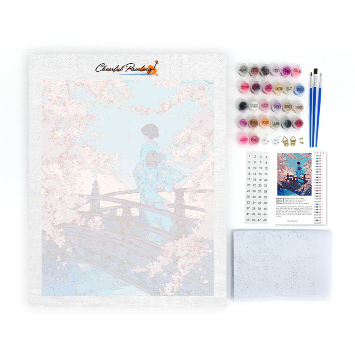 桜橋 - 数字で塗り絵