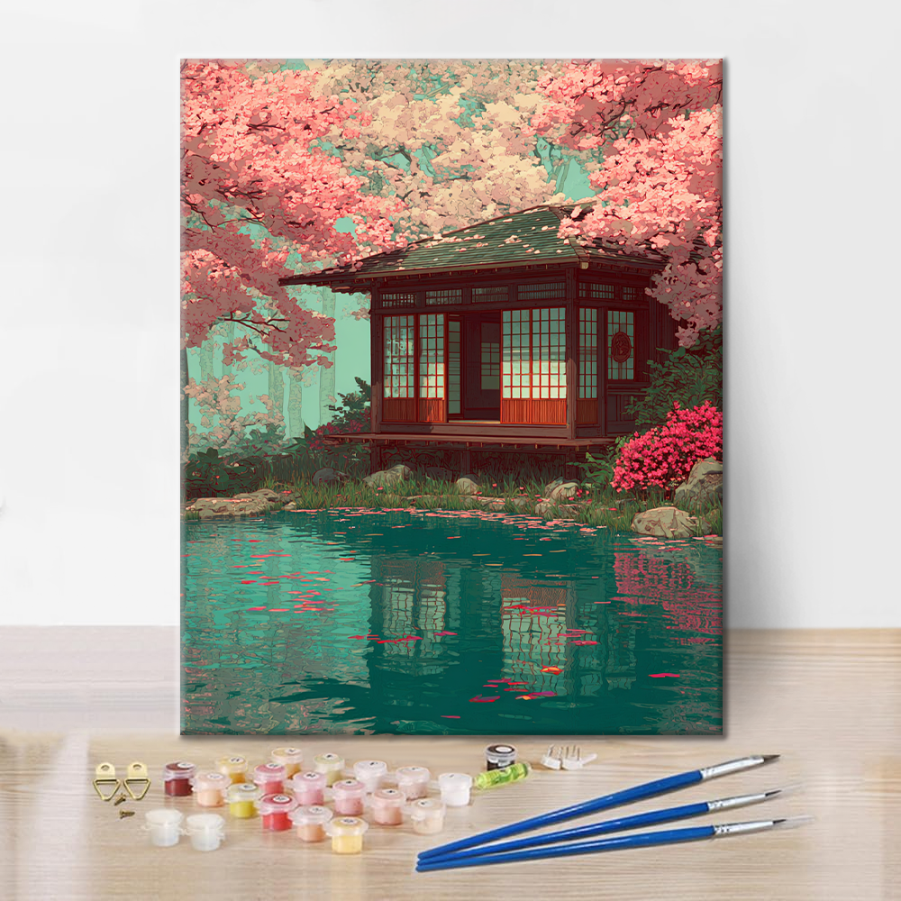 桜の静寂 - 数字で塗り絵
