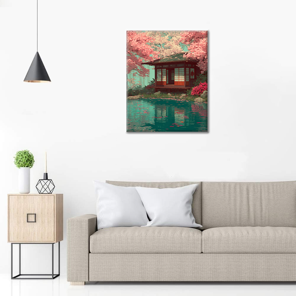 桜の静寂 - 数字で塗り絵