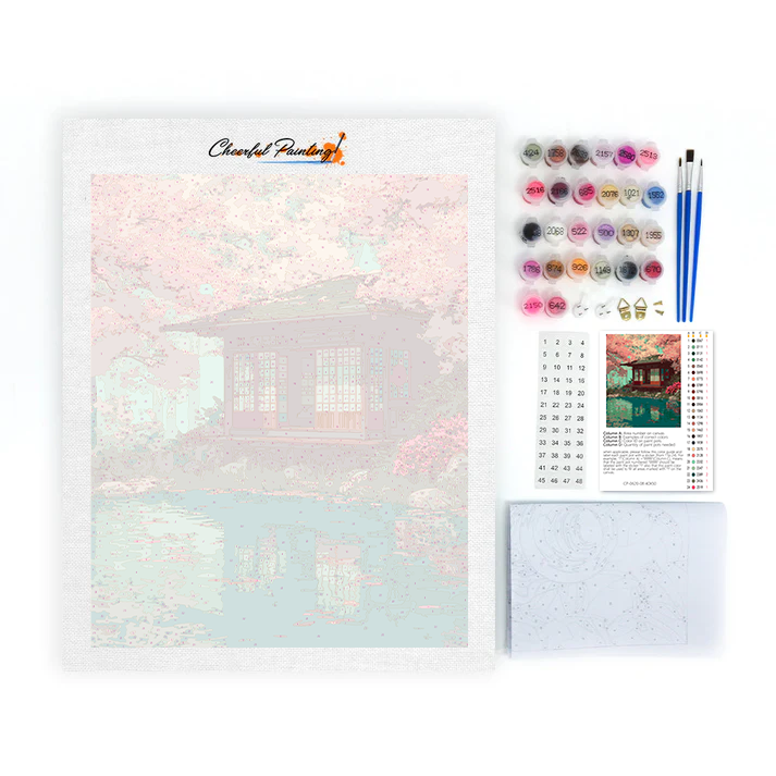 桜の静寂 - 数字で塗り絵