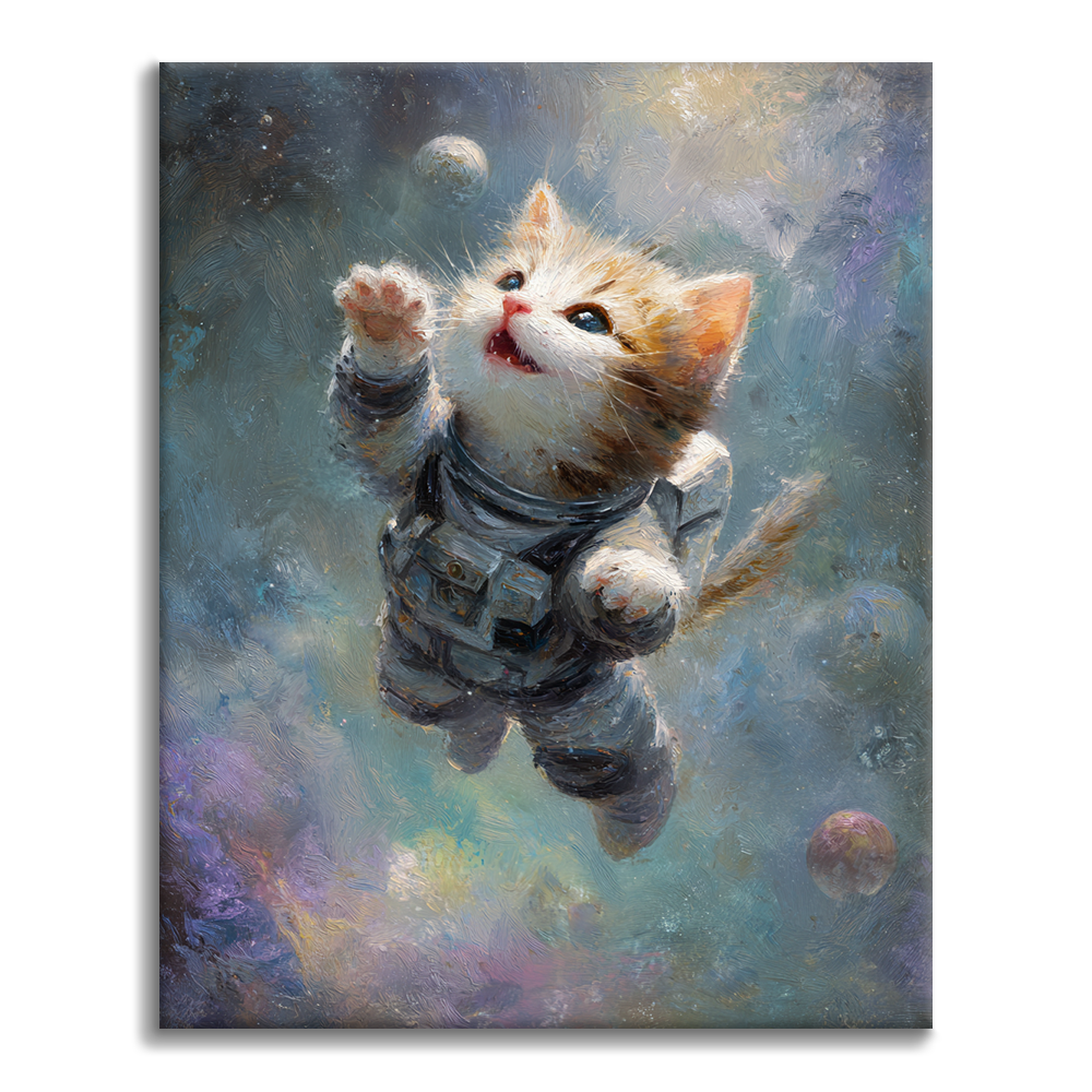 スペースキティ - 数字で塗り絵