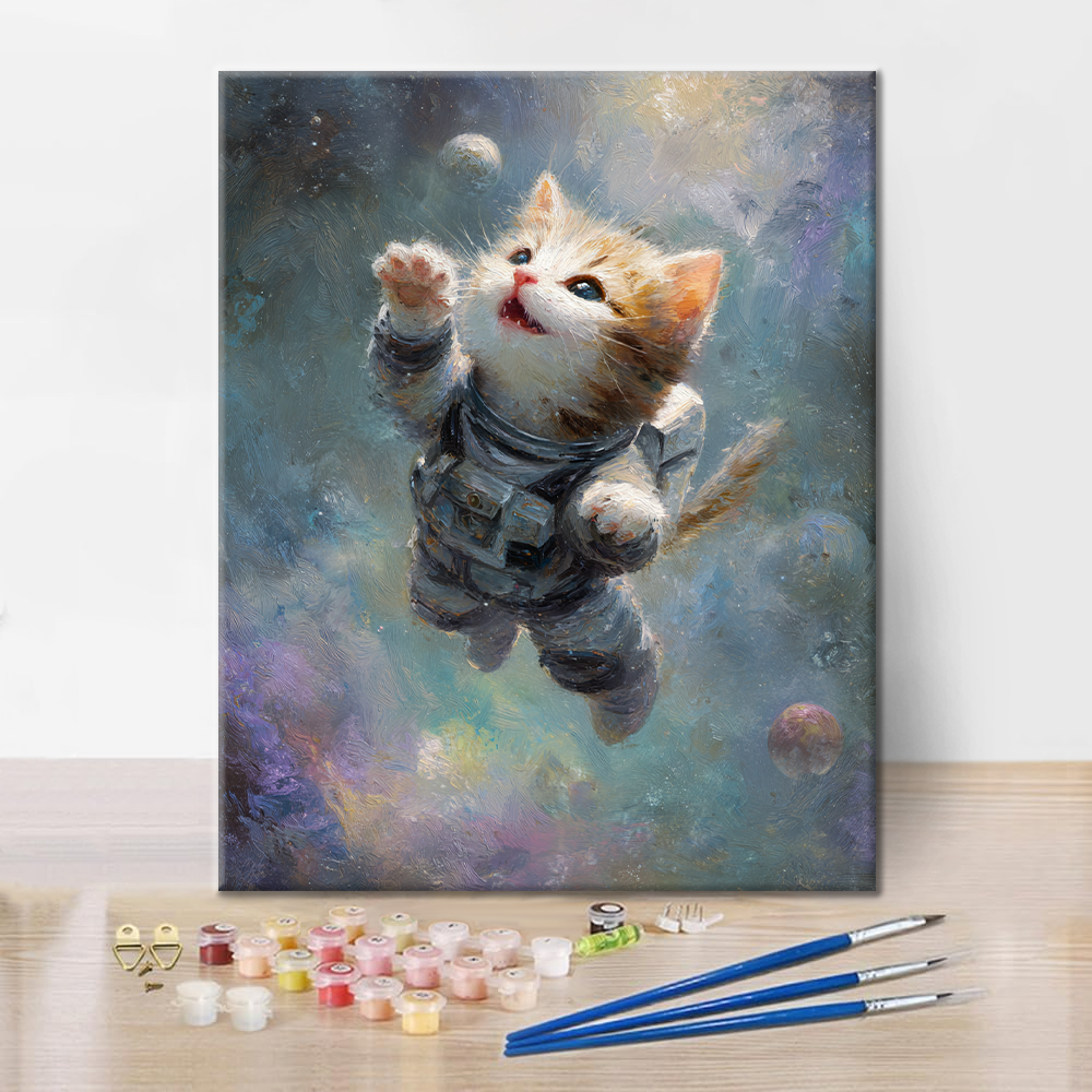 スペースキティ - 数字で塗り絵