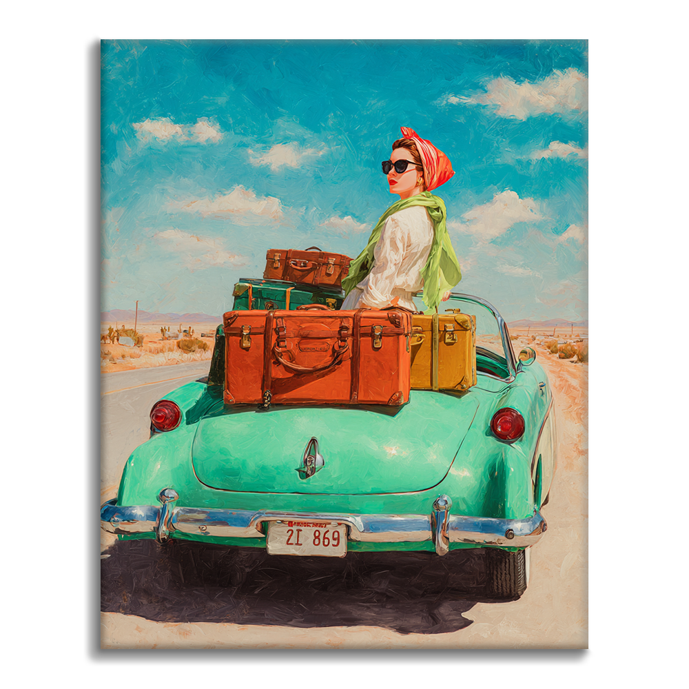 エレガントな旅 - 数字で塗り絵 – Cheerful painting®（JP）