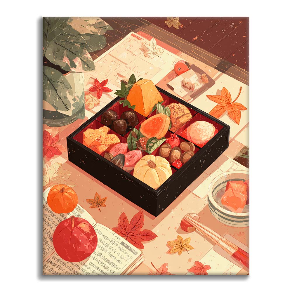秋の饗宴 - 数字で塗り絵