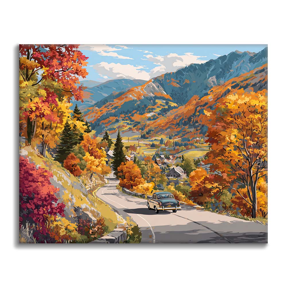 奥行きのある自然風景｜数字油絵 – Cheerful painting®（JP）