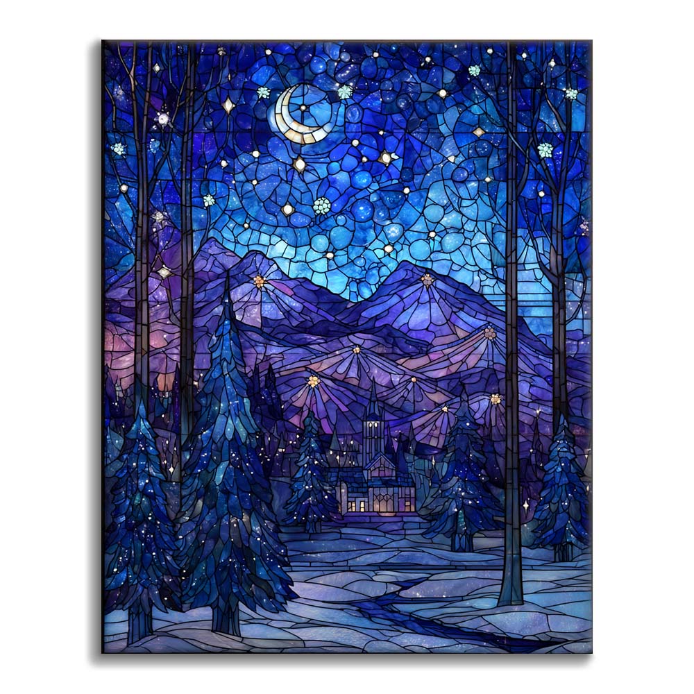 モザイク星月夜 - 数字で塗り絵 – Cheerful painting®（JP）