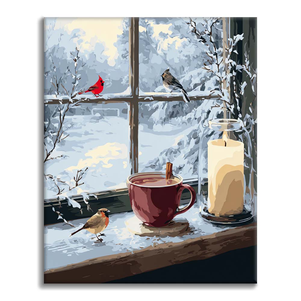 自然の中の鳥｜数字油絵 – Cheerful painting®（JP）