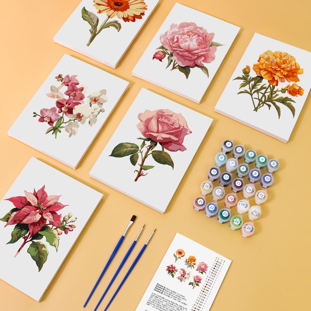 花 - 数字塗り絵ミニアート
