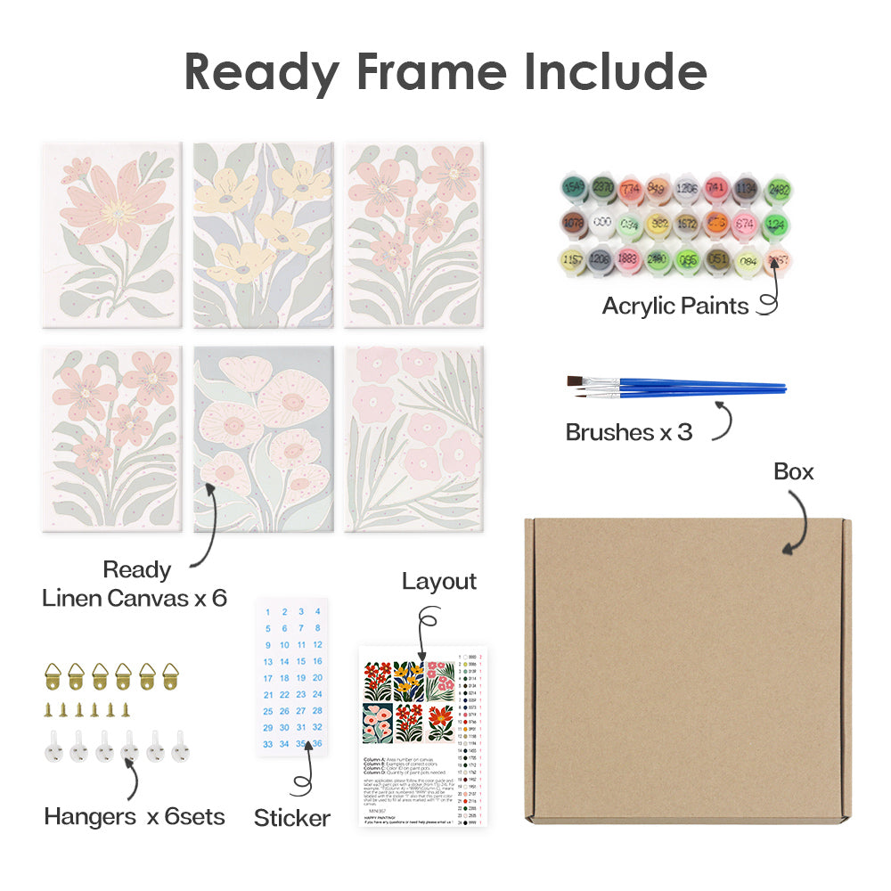 ボタニック・ウィムジー - 数字塗り絵ミニアート