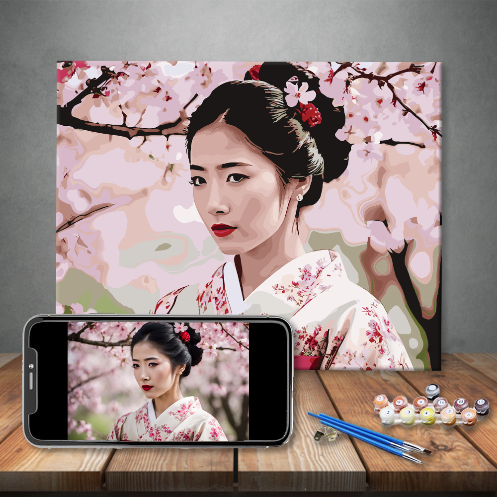 写真をアートに - 数字で塗り絵