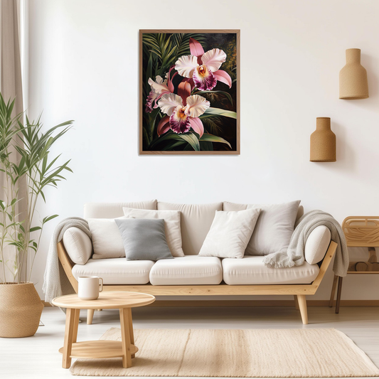 🌸 新しいデジタル絵画作品：キャンバスに咲く花々