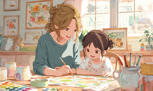 家族で楽しむ“アニメ塗り絵”の時間🎨