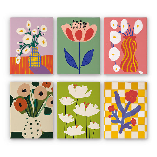 花のシンフォニー - 数字塗り絵ミニアート