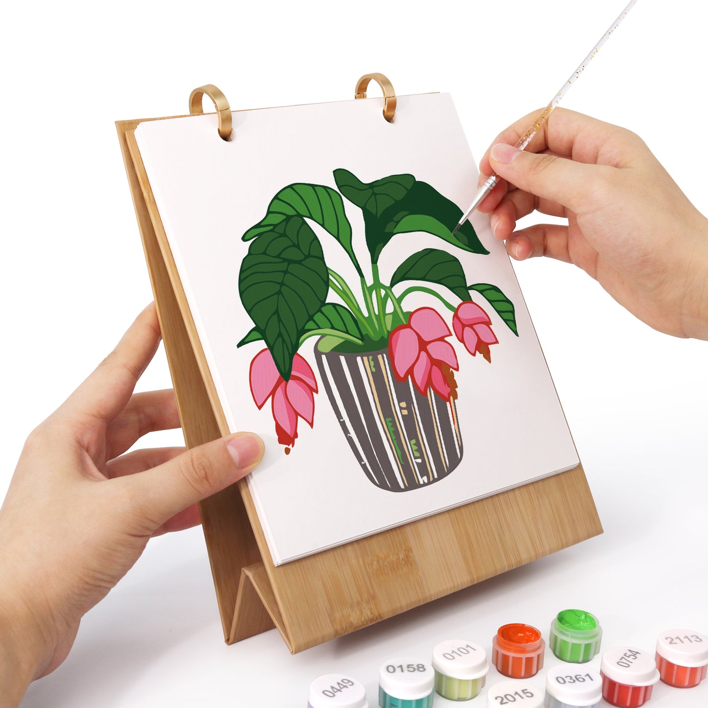 植物-2027年ぬり絵カレンダー