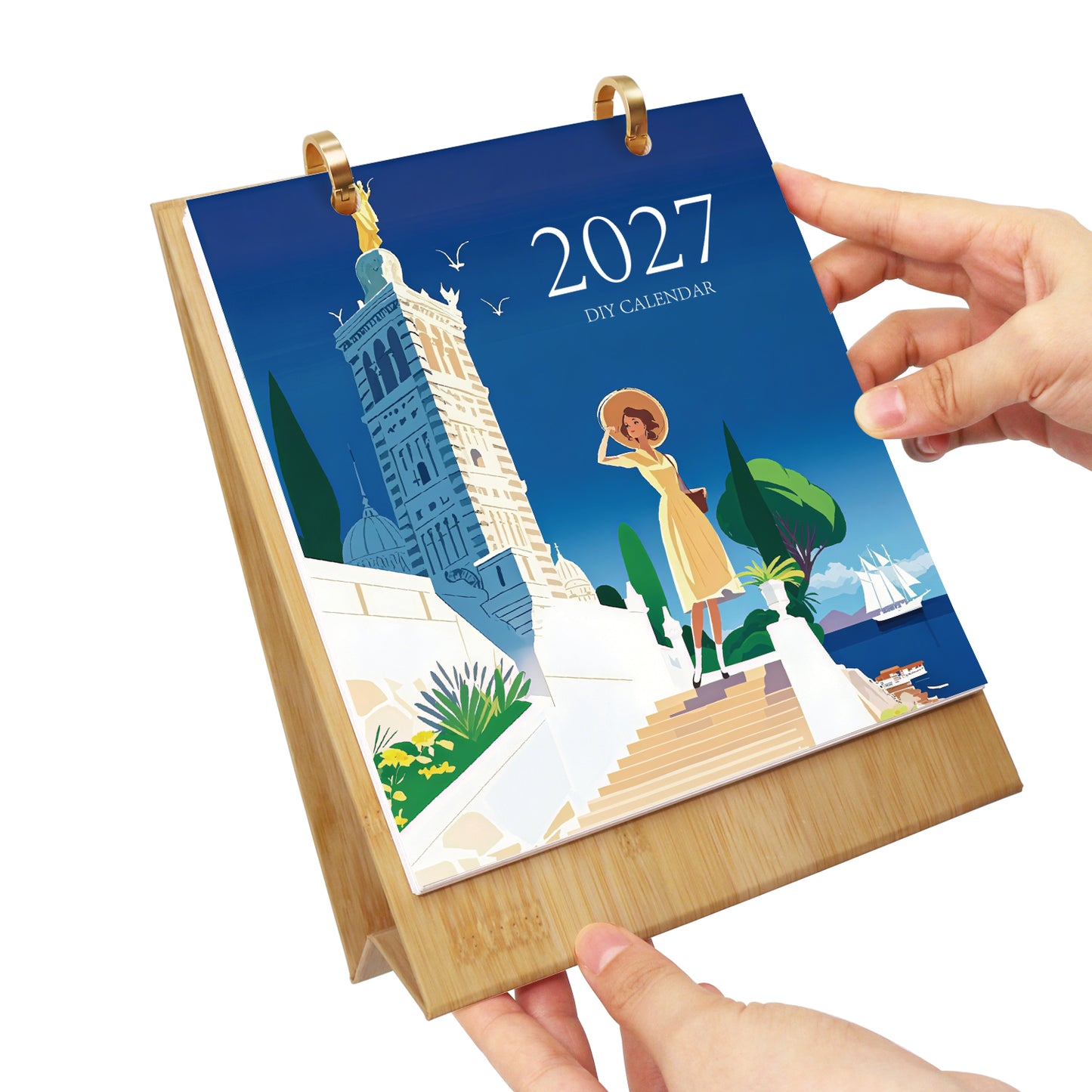 世界旅行-2027年ぬり絵カレンダー