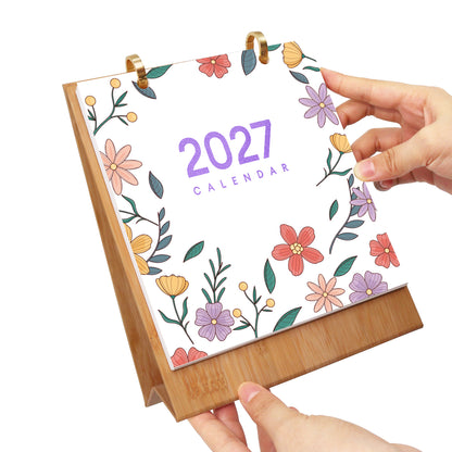 フラワー-2027年ぬり絵カレンダー