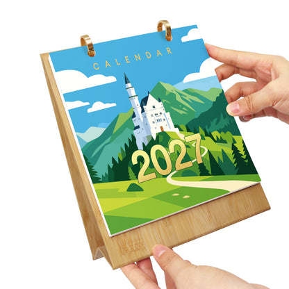トラベル-2027年ぬり絵カレンダー
