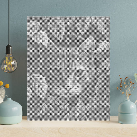 葉っぱと猫 - 点描画キット