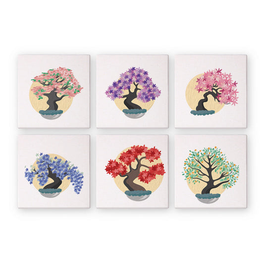 花の木 - 数字塗り絵ミニアート