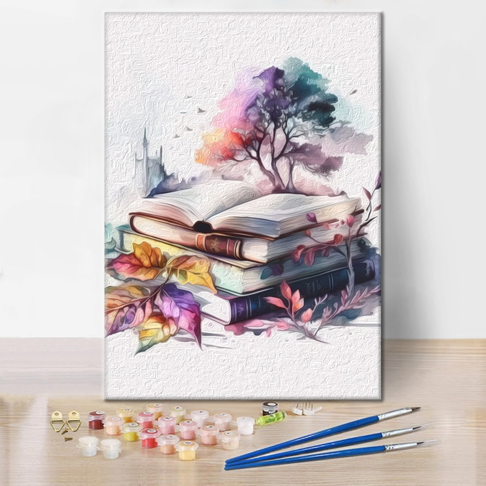 水彩画の本 - 数字で塗り絵本 – Cheerful painting®（JP）