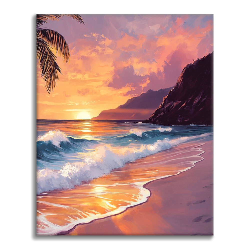 夢のような夕焼け - 数字で塗り絵 – Cheerful painting®（JP）