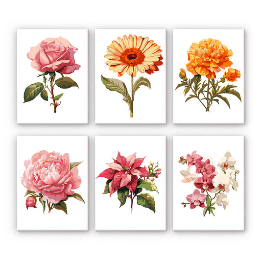 花 - 数字塗り絵ミニアート