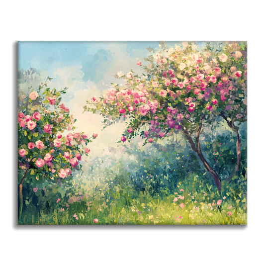 春の桜 - 数字で塗り絵