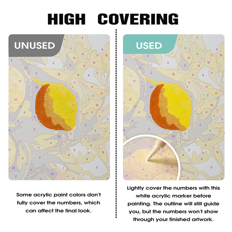 ホワイトアクリルペイントペン（2本セット）