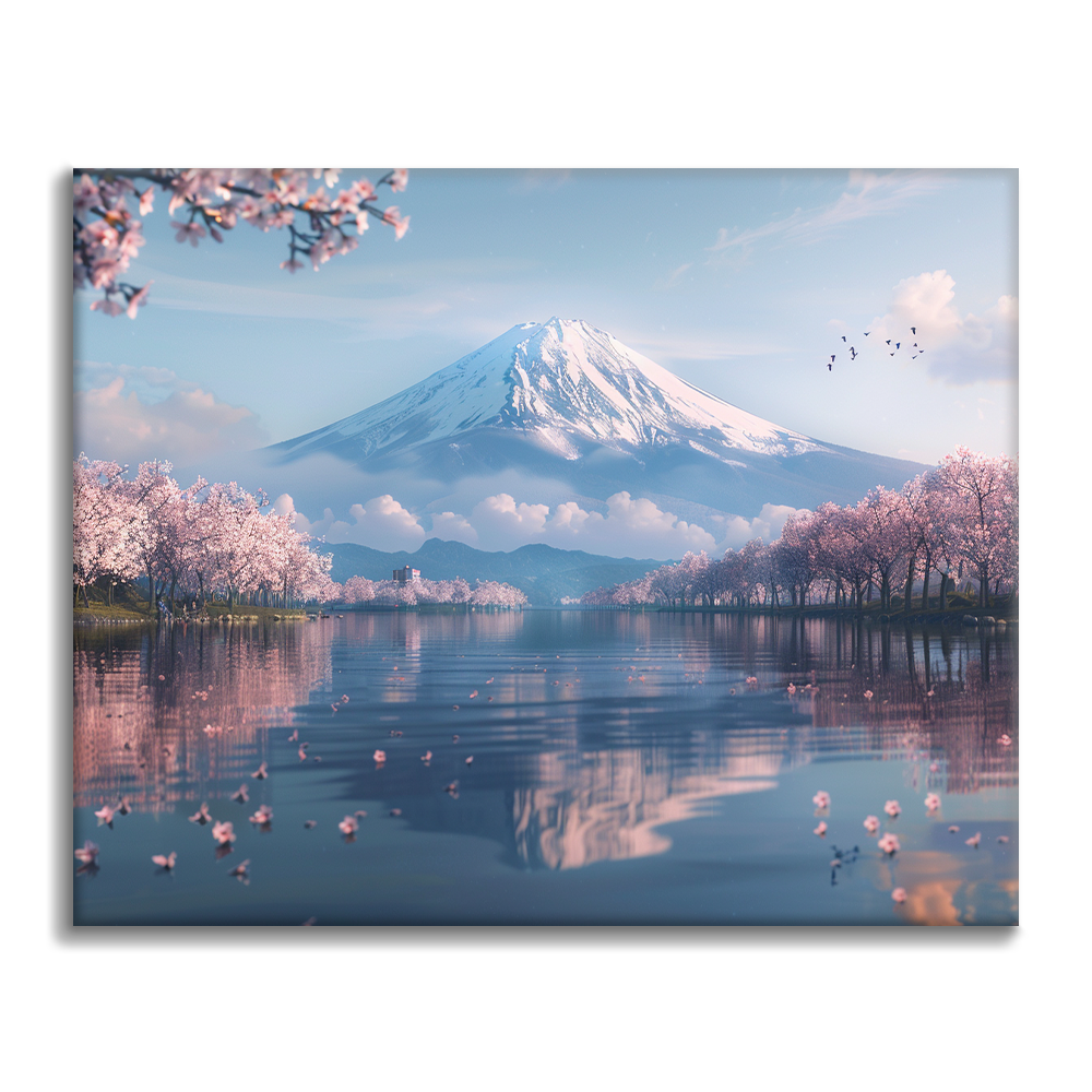 富士山 - 数字で塗り絵