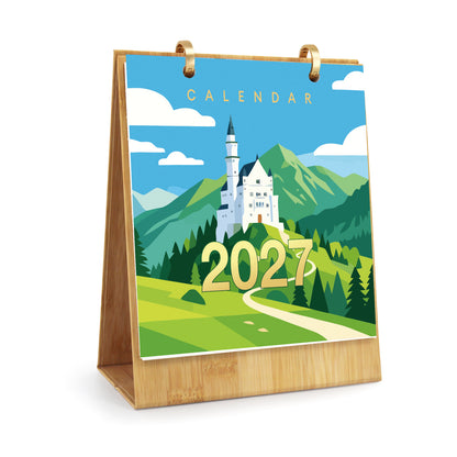 トラベル-2027年ぬり絵カレンダー