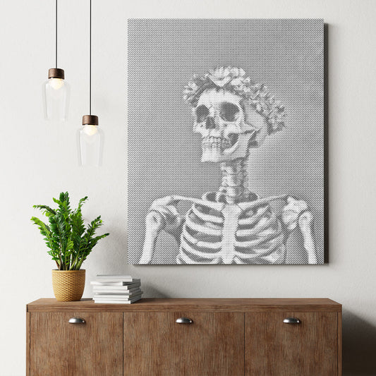 笑顔のドクロ - 点描画キット