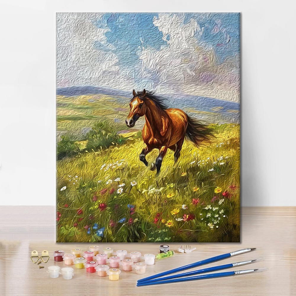 馬 - 数字で塗り絵 – Cheerful painting®（JP）