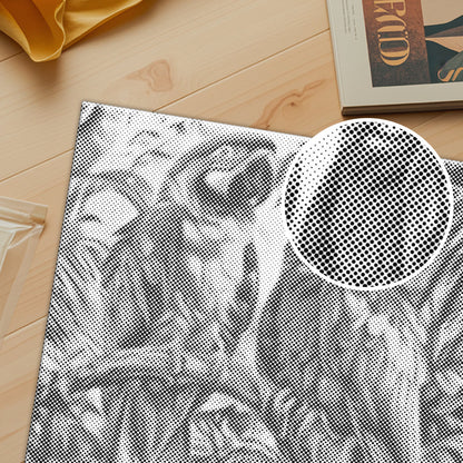 オウムの鳥 - 点描画