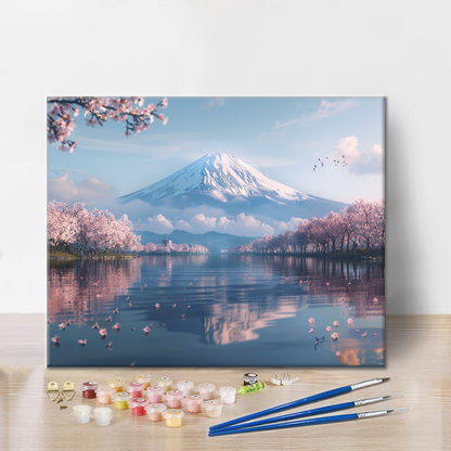 富士山 - 数字で塗り絵