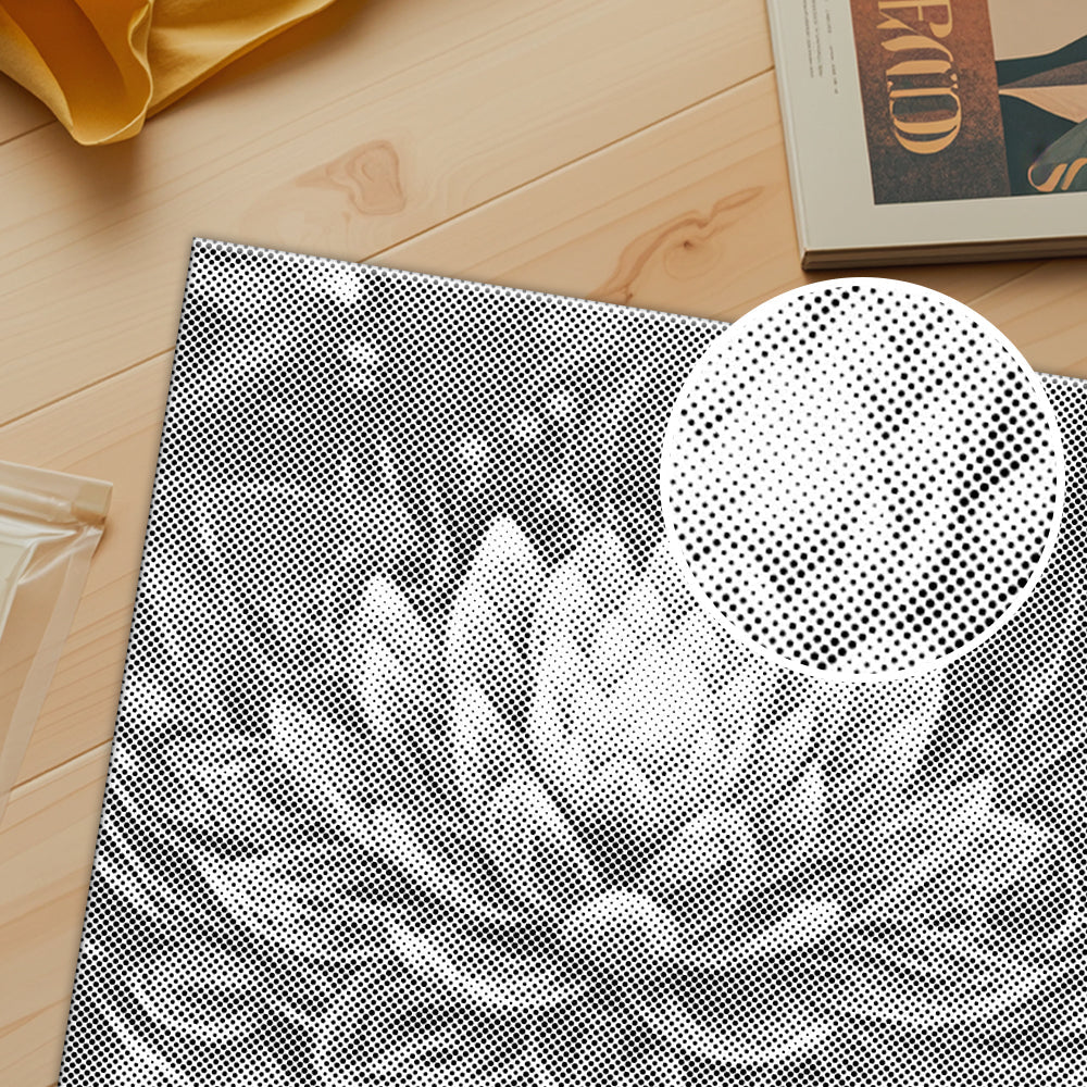 神秘的な蓮の花 - 点描画