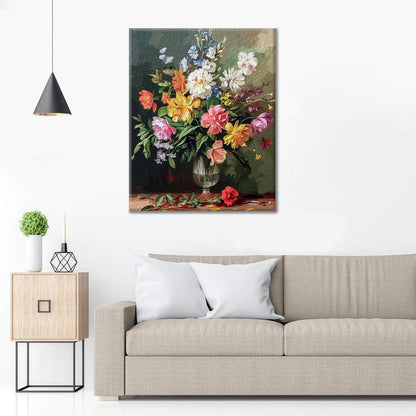 咲き誇る花 - 数字で塗り絵