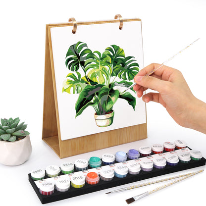 植物-2027年ぬり絵カレンダー